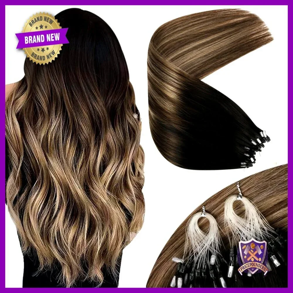 18 Inch Micro Link Hair Extensions 57g Real Human Hair Remy Easy Install